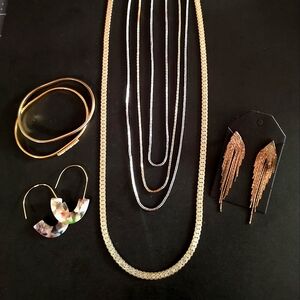 5-PIECE Goldtone Jewelry Collection
